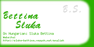 bettina sluka business card